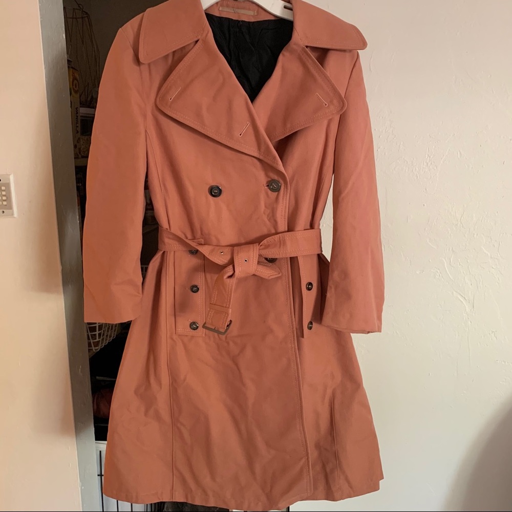 Trench style coat rust -L